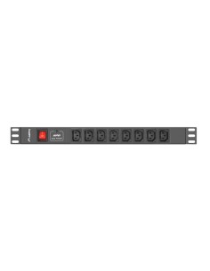 PDU-08I-0200-C20-BK unidad de distribución de energía (PDU) 8 salidas AC 1U Negro