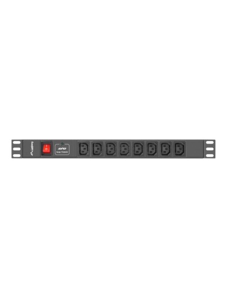 PDU-08I-0200-C20-BK unidad de distribución de energía (PDU) 8 salidas AC 1U Negro