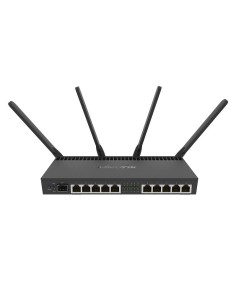 RB4011iGS+5HacQ2HnD-IN router inalámbrico Gigabit Ethernet Doble banda (2,4 GHz / 5 GHz) Negro