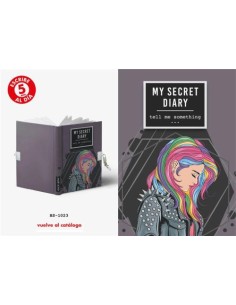 Diario a5 con candado modelo tell me something 168H