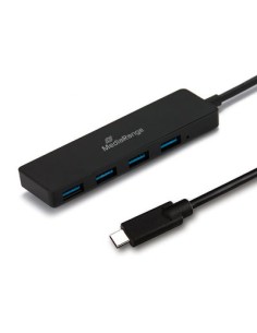 MRCS508 hub de interfaz USB 3.2 Gen 1 (3.1 Gen 1) Type-C 5000 Mbit/s Negro