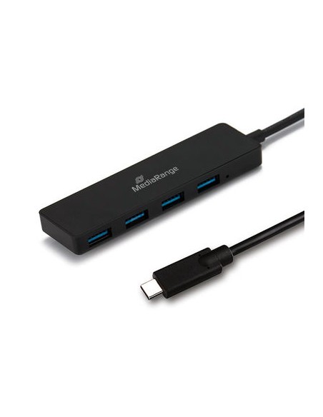 MRCS508 hub de interfaz USB 3.2 Gen 1 (3.1 Gen 1) Type-C 5000 Mbit/s Negro