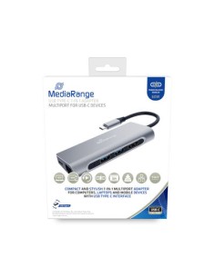 MRCS510 base para portátil y replicador de puertos USB 3.2 Gen 1 (3.1 Gen 1) Type-C Plata