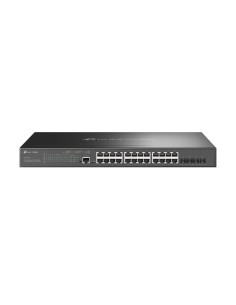 Omada SG3428XMP switch Gestionado L2+ Gigabit Ethernet (10/100/1000) Energía sobre Ethernet (PoE) 1U Negro