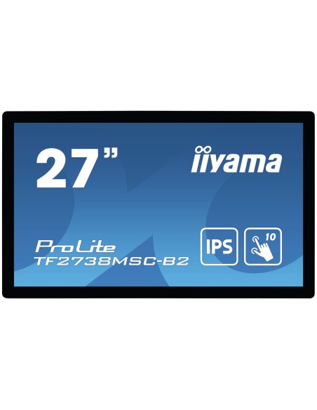 ProLite TF2738MSC-B2 pantalla para PC 68,6 cm (27") 1920 x 1080 Pixeles Full HD LED Pantalla táctil Multi-usuario Negro