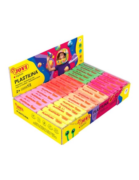 C. 30U PLASTILINA JOVI 50GR NEON STDO 70F