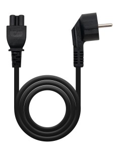 Cable de Alimentación Trébol, CEE7 acodado/M-C5/H, Negro, 2 m