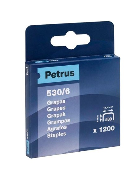 CAJA 1200U. GRAPAS PETRUS 530/6 COBREADAS