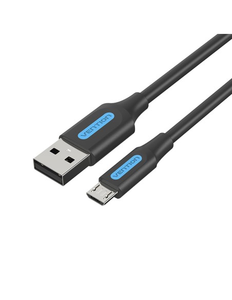 Cable USB 2.0 3A COLBF/ USB Macho - MicroUSB Macho/ 1m/ Negro