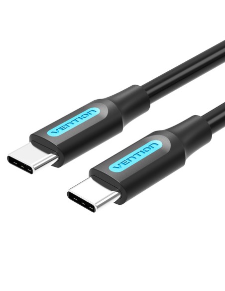 Cable USB 2.0 Tipo-C COSBH/ USB Tipo-C Macho - USB Tipo-C Macho/ 2m/ Negro