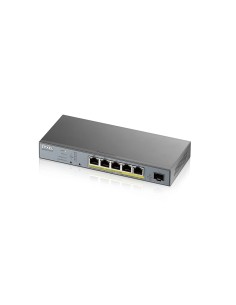 GS1350-6HP-EU0101F switch Gestionado L2 Gigabit Ethernet (10/100/1000) Energía sobre Ethernet (PoE) Gris