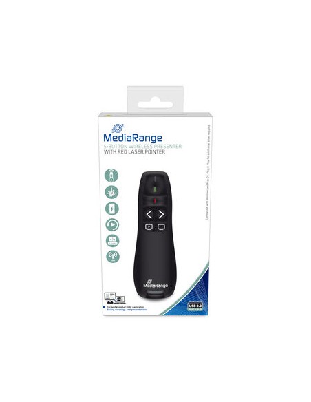 MROS220 apuntador inalámbricos RF Negro