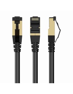 PP8-LSZHCU-BK-15M cable de red Negro Cat8 S/FTP (S-STP)