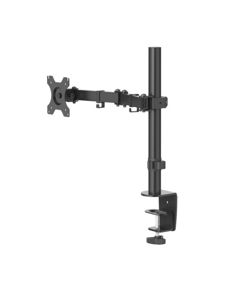 Soporte Monitor de 13" a 32" con 1 Brazo (VESA 75x75-100x100, Inclinación +45°/-45°, Giro 180°, hasta 10kg, Ajustable en Altura)