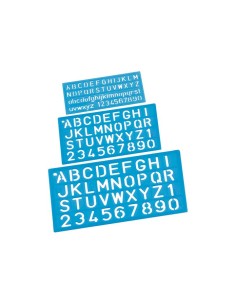 EST 3 PLANTILLAS FAIBO ROTULAR 10/20/30MM 280