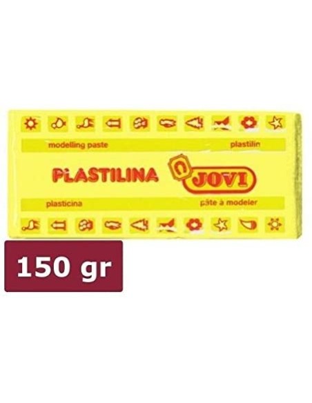 CAJA 15 PASTILLAS PLASTILINA 150 G - AMARILLO JOVI 7102