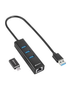 4044951037575 base para portátil y replicador de puertos Inalámbrico USB 3.2 Gen 1 (3.1 Gen 1) Type-C Negro
