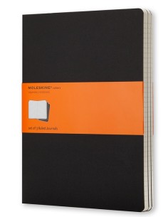 Cahier cuaderno y block 120 hojas Negro