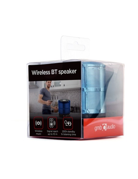 SPK-BT-08-B altavoz portátil o de fiesta Altavoz monofónico portátil Negro, Azul 3 W