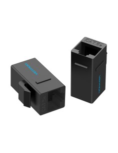 Adaptador Conector RJ45 VDD-B07-B Cat5e UTP/ RJ45 Hembra - RJ45 Hembra/ Negro