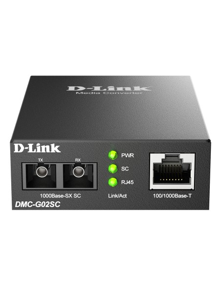 DMC-G02SC/B convertidor de medio 1000 Mbit/s Multimodo