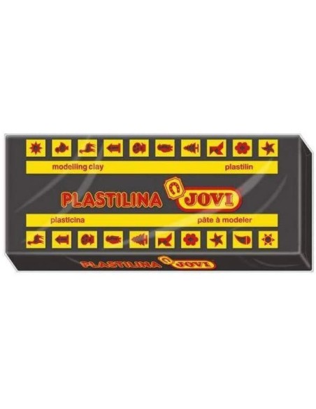 CAJA 15 PASTILLAS PLASTILINA 150 G - NEGRO JOVI 7115
