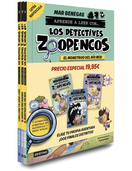 Pack Aprende a leer con Los Detectives Zoopencos 1 2 y 3 En letra
