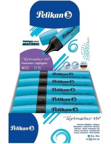 C 10 marcador fluorescente textmarker 490 azul