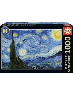 PUZZLE 1000 PIEZAS LA NOCHE ESTRELLADA VAN GOHG MINIATURE