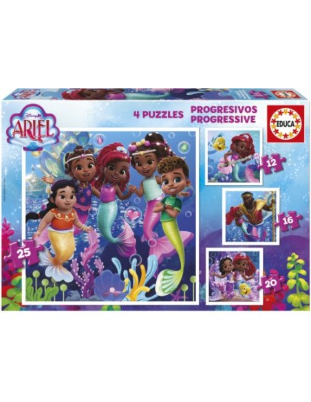 PUZZLE PROGRESIVO 12 16 20 25 PIEZAS ARIEL