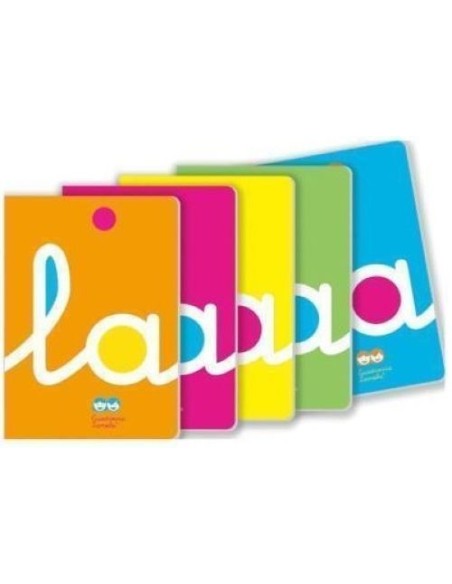 PAQ 5 LIBRETA A4 50H 90G CUADROVIA 4MM COLORES SURTIDOS PAQ 5 LIBRETA A4 50H 90G CUADROVIA 4MM COLORES SURTIDOS