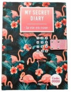 DIARIO CON CLAVE ELECTRONICA LA VIE EN ROSE FLAMENCO