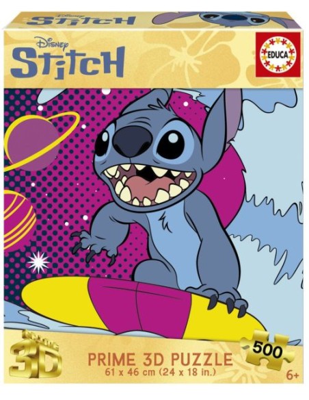 PUZZLE 3D LENTICULAR 500 PIEZAS STITCH