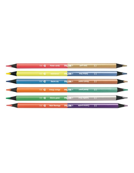 7123306 laápiz de color 6 pieza(s) Beige, Azul, Marrón, Gris, Azul metálico, Naranja, Melocotón, Púrpura, Rojo, Plata, Turquesa,