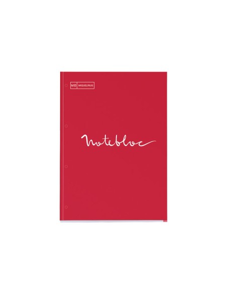 BLOC NB 1 MIQUEL RIUS 5X5 A4 80H EMOTIONS ROJO