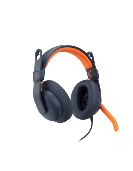 981-001389 auricular y casco Auriculares Alámbrico Diadema Educación Azul, Naranja