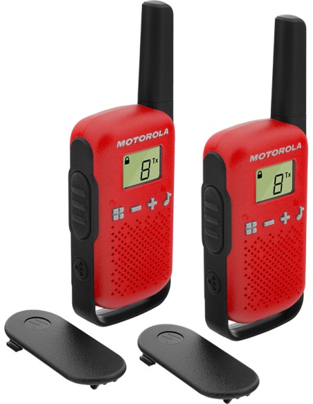 TALKABOUT T42 two-way radios 16 canales Negro, Rojo