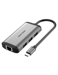 Docking USB Tipo-C CNCHB/ 1xHDMI/ 3xUSB/ 1xUSB Tipo-C PD/ 1xRJ45/ Gris