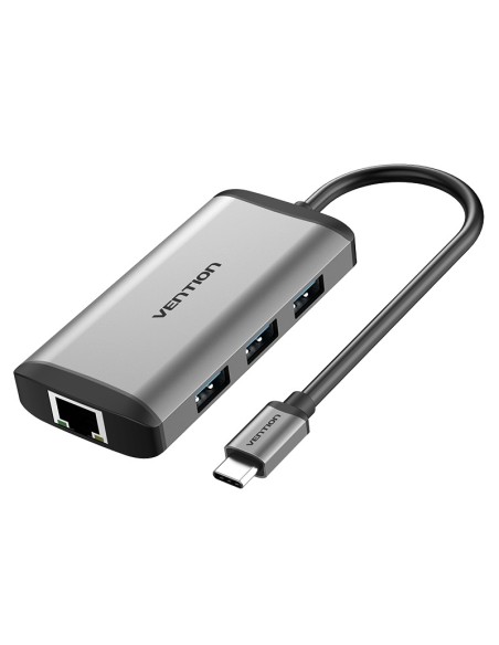 Docking USB Tipo-C CNCHB/ 1xHDMI/ 3xUSB/ 1xUSB Tipo-C PD/ 1xRJ45/ Gris