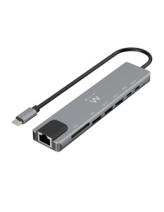 EW1146 base para portátil y replicador de puertos Alámbrico USB 3.2 Gen 1 (3.1 Gen 1) Type-C Gris