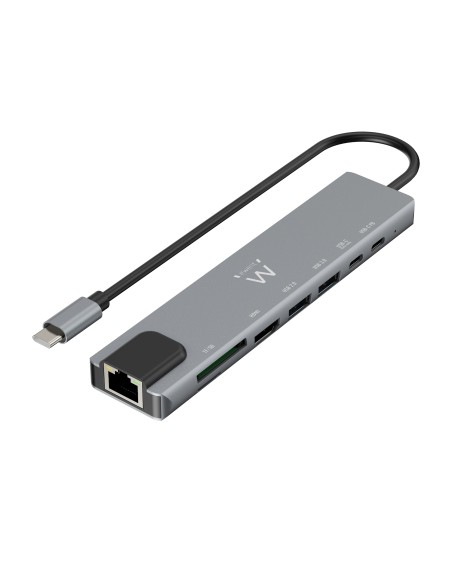 EW1146 base para portátil y replicador de puertos Alámbrico USB 3.2 Gen 1 (3.1 Gen 1) Type-C Gris