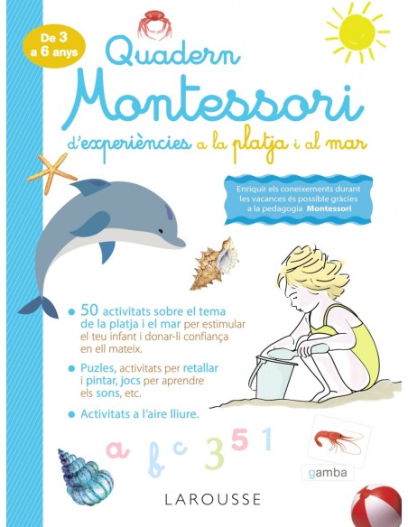 Quadern Montessori d experiencies a la platja i al mar