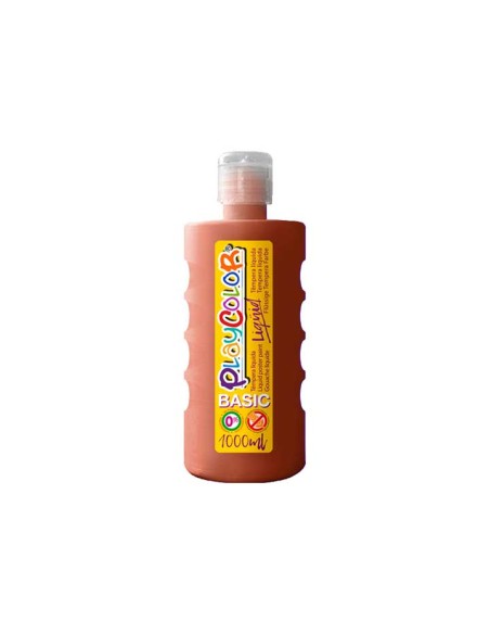 BOTE ERG. TEMPERA LIQ. PLAYCOLOR 1000ML MARRON 19591 - 1 unidad