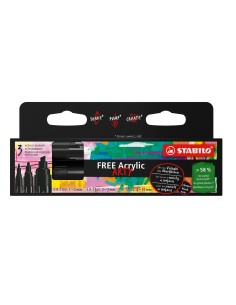 FREE Acrylic marcador 3 pieza(s) Negro