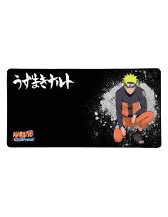 Naruto KX MOUSEPAD XXL BLACK Alfombrilla de ratón para juegos Negro, Naranja