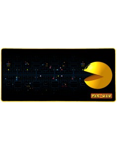 PacMan Alfombrilla de ratón para juegos Negro, Azul, Amarillo