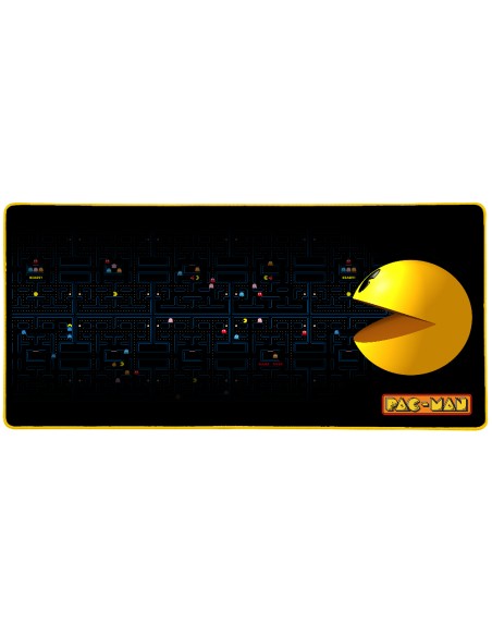 PacMan Alfombrilla de ratón para juegos Negro, Azul, Amarillo PacMan Alfombrilla de ratón para juegos Negro, Azul, Amarillo
