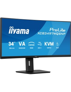 ProLite XCB3497WQSNP-B1 pantalla para PC 86,4 cm (34") 3440 x 1440 Pixeles UltraWide Quad HD LED Negro