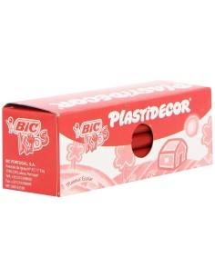 BIC CAJA 25 PLASTID. 03 ROJO 816968