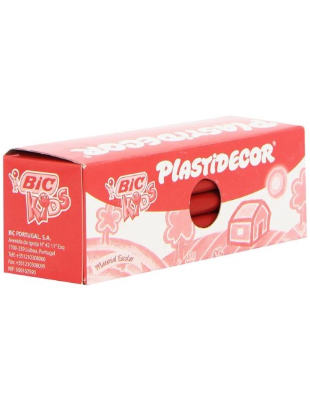 BIC CAJA 25 PLASTID. 03 ROJO 816968